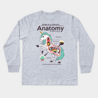 Anatomy of a Unicorn Kids Long Sleeve T-Shirt